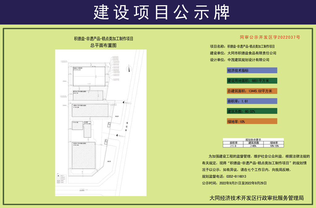 积德益-非遗产品-糕点类加工制作项目规划公示